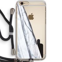 Gestreepte marmer: iPhone 6 PLUS / 6S PLUS Transparant Hoesje met koord Gestreepte marmer: iPhone 6 PLUS / 6S PLUS Transparant Hoesje met koord