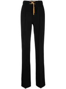 Elisabetta Franchi pantalon de tailleur à détails de pompons - Noir