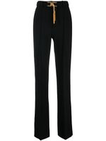 Elisabetta Franchi pantalon de tailleur à détails de pompons - Noir