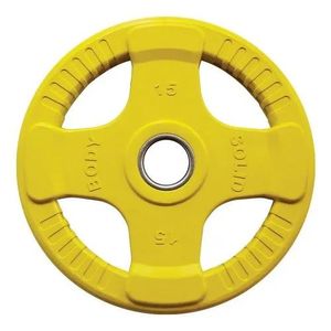 Olympische Halterschijf 50 mm - Body-Solid - 15 kg - Rubber coated