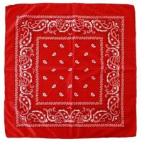 Carnaval verkleed boeren zakdoek - 8x - rood - 55 x 55 cm - themafeest - boerenlente feest