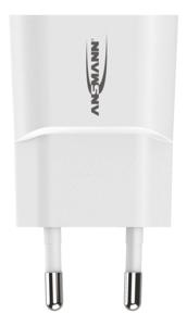 Ansmann HomeCharger HC105 USB-oplader 5 W Thuis Uitgangsstroom (max.) 1000 mA Aantal uitgangen: 1 x USB 2.0 bus A