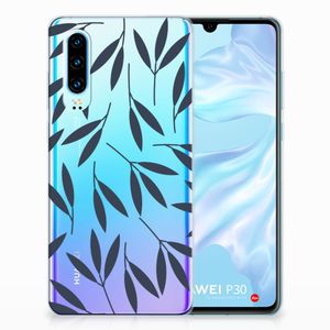 Huawei P30 TPU Case Leaves Blue