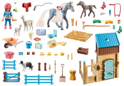 PLAYMOBIL Horses of Waterfall - Amelia en Whisper speelset Constructiespeelgoed