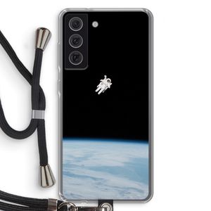 Alone in Space: Samsung Galaxy S21 FE Transparant Hoesje met koord