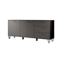 Meubella Dressoir Apula - Antraciet - 183 cm - thumbnail