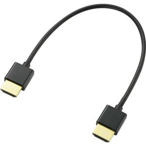 SpeaKa Professional SP-9076308 HDMI-kabel HDMI Aansluitkabel HDMI-A-stekker, HDMI-A-stekker 0.20 m Zwart 4K UHD, Audio Return Channel (ARC), Vergulde