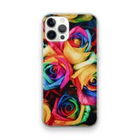 Neon bloemen: iPhone 12 Pro Max Transparant Hoesje