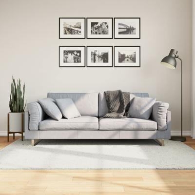 VidaXL Vloerkleed oviedo laagpolig 140x200 cm crèmekleurig