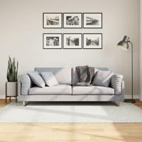VidaXL Vloerkleed oviedo laagpolig 140x200 cm crèmekleurig