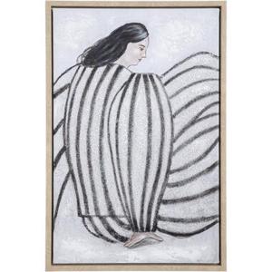 Schilderij Woman - multikleur - 60x40 cm - Leen Bakker
