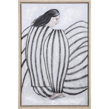 Schilderij Woman - multikleur - 60x40 cm - Leen Bakker