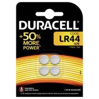 Duracell LR44 knoopcelbatterijen 4 stuks - thumbnail