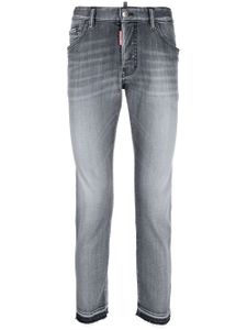 DSQUARED2 jean slim à coupe courte - Gris