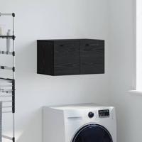 Wandkast Zwart eiken 60 x 36.5 x 35 cm Bewerkt hout
