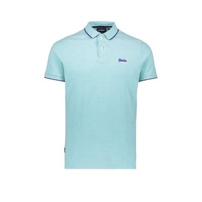 Superdry regular fit polo Poolside met contrastbies spearmint grit Superdry regular fit polo Poolside met contrastbies spearmint grit