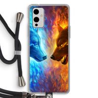 Fire & Ice: OnePlus 9 Transparant Hoesje met koord