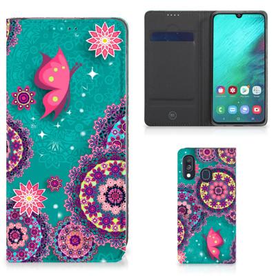 Samsung Galaxy A40 | Bookcase | Cirkels en Vlinders
