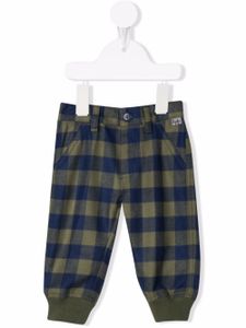 Il Gufo pantalon à carreaux vichy - Vert