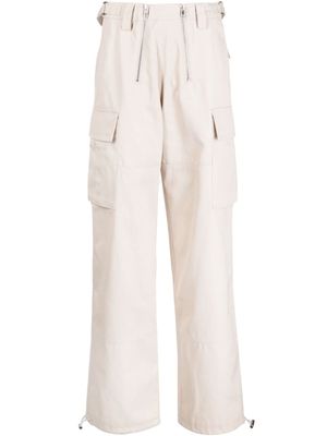 GmbH pantalon chino à patch logo - Tons neutres