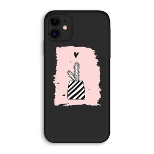 Zwart-wit cactus: iPhone 11 Biologisch afbreekbaar hoesje