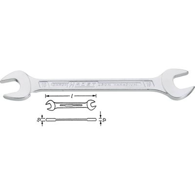 Hazet 450N-46X50 450N Dubbele steeksleutel Sleutelbreedte (metrisch) 46 - 50 mm