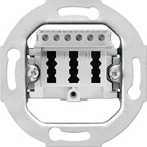 Jung TAE3X6NFNUPO TAE-contactdoos Inzetstuk LS 990, AS 500, CD 500, LS design, LS plus, FD design, A 500, A plus, A creation, CD plus, SL 500 1 stuk(s)