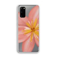 Pink Ellila Flower: Samsung Galaxy S20 Transparant Hoesje