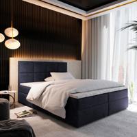 OP=OP Opberg Boxspring Levi 140 x 200 Blauw