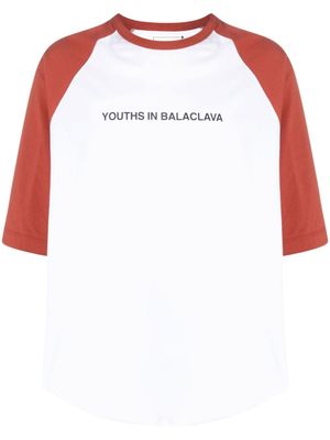 Youths In Balaclava t-shirt à slogan imprimé - Blanc