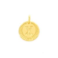 Imotionals Ronde Kettinghanger Letter X Goud
