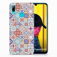 Huawei P Smart 2019 TPU Siliconen Hoesje Tiles Color