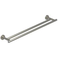 Handdoekrek IVY Dubbel Wandmodel 60 cm Geborsteld Nickel PVD