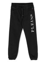 Philipp Plein Junior pantalon de jogging à logo imprimé - Noir - thumbnail