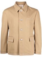 Thom Browne manteau à simple boutonnage - Tons neutres
