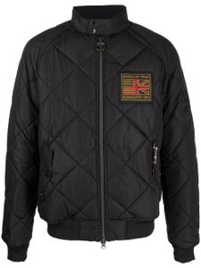 Barbour veste matelassée à patch logo - Noir