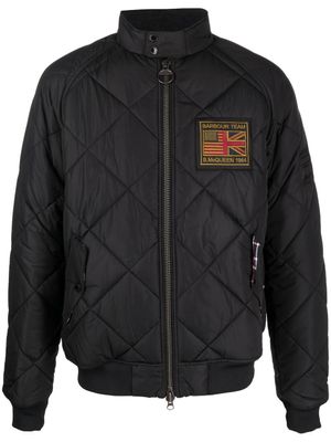 Barbour veste matelassée à patch logo - Noir