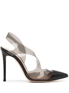 Gianvito Rossi escarpins à empiècements contrastants - Noir