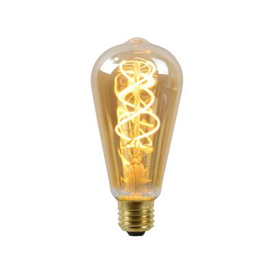 Lucide ST64 - Filament lamp - Ø 6,4 cm - LED 3 StepDim (Memory) - E27 - 1x4,9W 2200K - Amber