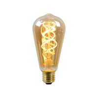 Lucide ST64 - Filament lamp - Ø 6,4 cm - LED 3 StepDim (Memory) - E27 - 1x4,9W 2200K - Amber Lucide ST64 - Filament lamp - Ø 6,4 cm - LED 3 StepDim (Memory) - E27 - 1x4,9W 2200K - Amber