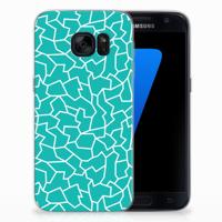Samsung Galaxy S7 | Hoesje maken | Cracks Blue