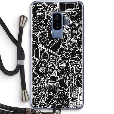Vexx Black City : Samsung Galaxy S9 Plus Transparant Hoesje met koord