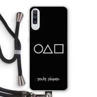 Squid Game: Samsung Galaxy A70 Transparant Hoesje met koord