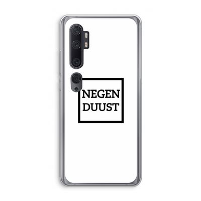 Negenduust vierkant: Xiaomi Mi Note 10 Transparant Hoesje