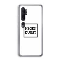 Negenduust vierkant: Xiaomi Mi Note 10 Transparant Hoesje