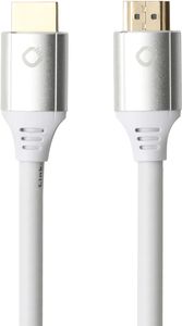 Oehlbach D1C92494 HDMI-kabel HDMI Aansluitkabel HDMI-A-stekker, HDMI-A-stekker 3.00 m Wit 8K UHD, Vergulde steekcontacten