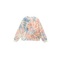 Desigual tie-dye sweater wit/oranje/blauw - thumbnail