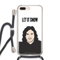 Let It Snow: iPhone 7 PLUS Transparant Hoesje met koord
