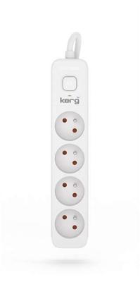KERG stekkerdoos met stroomonderbreker 4 stopcontacten 1,5m-16A