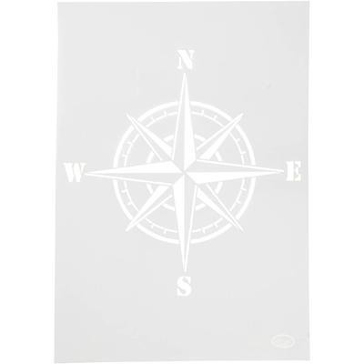 Creativ Company Flexibel sjabloon, kompas, a4, vel 210x297 mm, 1 stuk